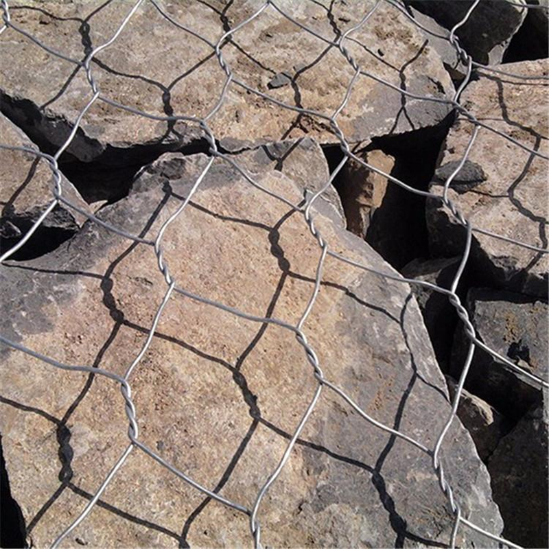 高尔凡石笼网锌铝格宾网,低碳钢丝护坡拦石防洪固滨笼防护网
